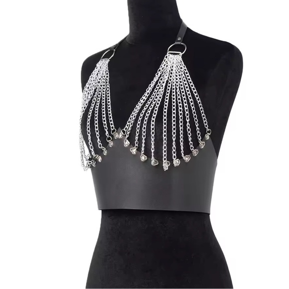 Sexy Bad Girl Chain Harness Luxe Body Jewelry Top main image 6